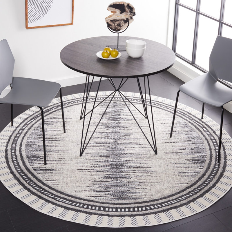 Deadrick Performance Abstract Rug, Round 6'7"