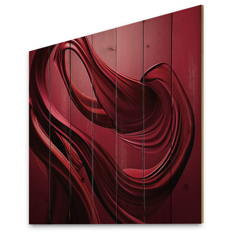 Verve of Vins - Art mural en bois sur bois de pin naturel, H 30 po x l 30 po