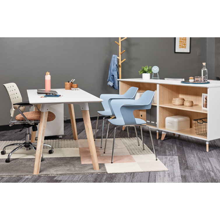 Resi Solid Wood Base Writing Desk