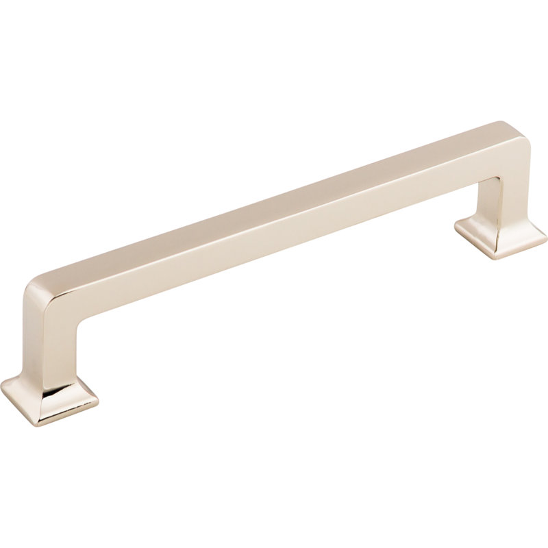 Ascendra 12" Center to Center Bar Pull, Polished Nickel, 5 1/16" Center to Center