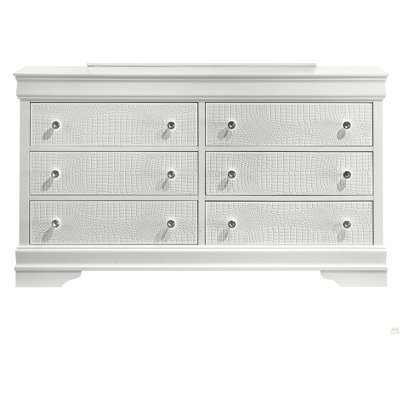 Commode 6 tiroirs en bois