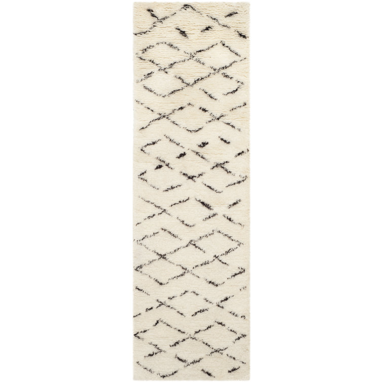 Mitesh Geometric Wool Hand Woven Area Rug