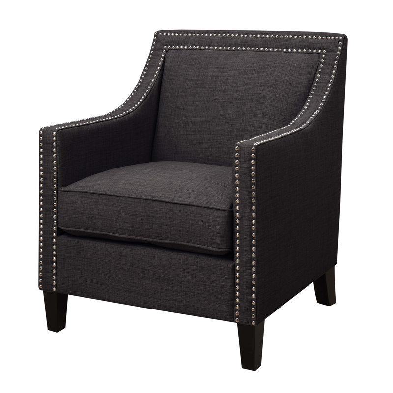 Comisha Upholstered Armchair, Charcoal