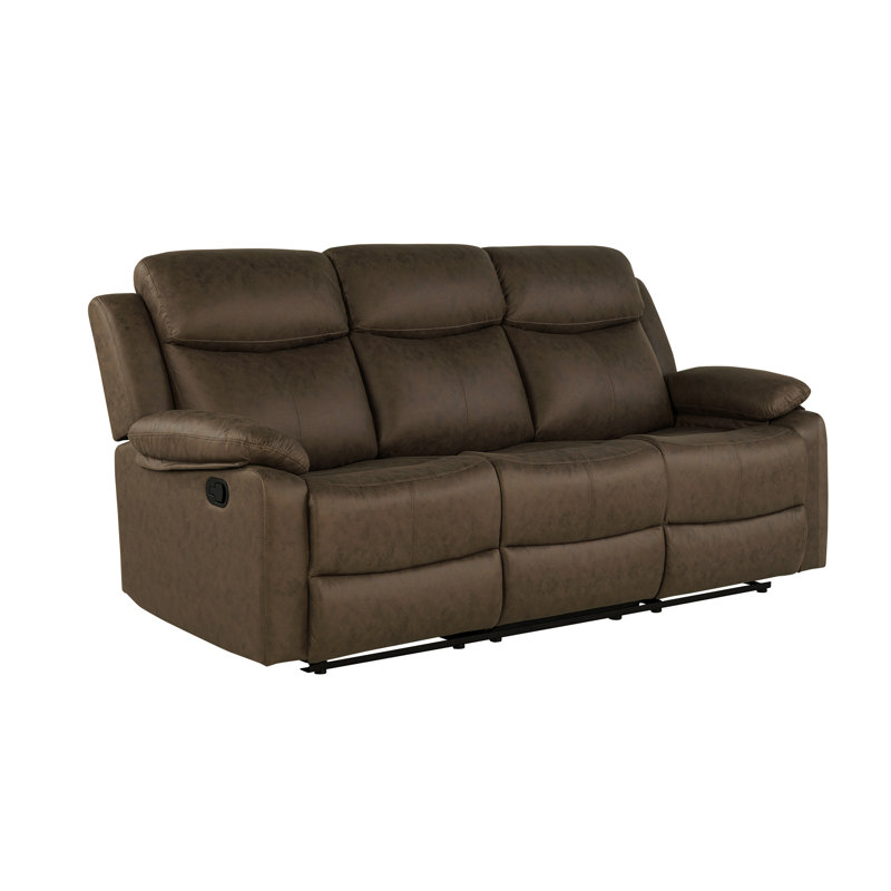 6026 Dark Brown Reclining Sofa