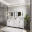 Ensemble de meuble-lavabo mural 80 po
