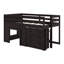 Lit mezzanine simple avec armoire de rangement et tablette-1465958267