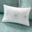 Housse de lit de jour réversible, bleu, 6 pièces, matelas simple, motif médaillon, avec housse, 3 taies décoratives, coussin décoratif médaillon bleu, taille 6, chute de 17 po