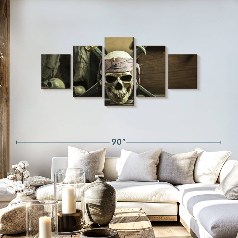 Pirate Skull, 30" H x 68" W