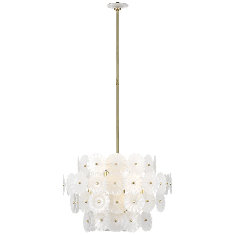 Julie Neill 12 - Light Chandelier, Gild