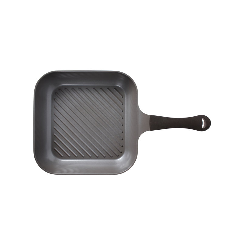 Neoflam Eela 11" Non-Stick Square Grill Pan, Orange Brown