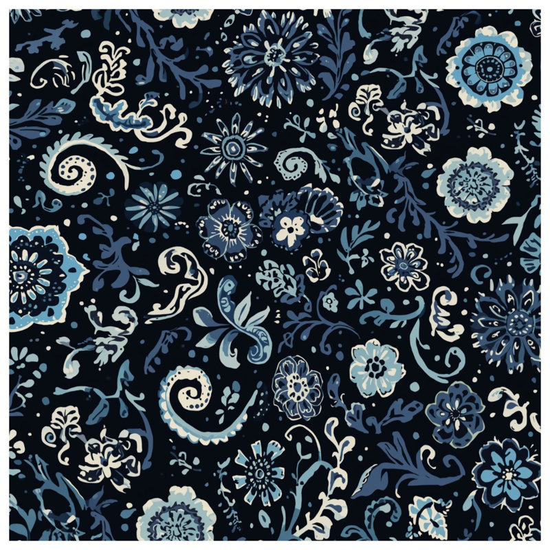 Housses de couette à motif floral complexe, Lit simple