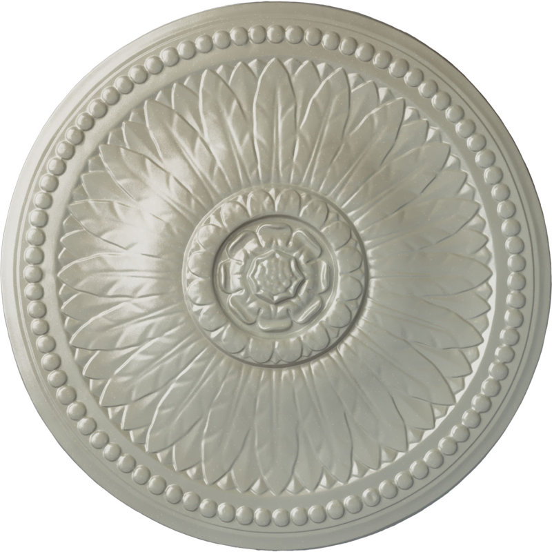 Endurathane Riley Ceiling Medallion, 18"OD x 3 1/2"ID x 1 1/2"P (Fits Canopies up to 4 5/8"), Hand-Painted Flash Copper Finish