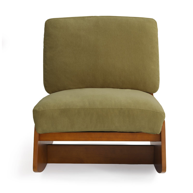 Solid Wood Rocking Chair, Green