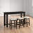 Anaelisa 3-Person Counter-Height Solid Wood Dining Set