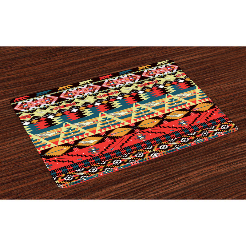 Mccrimmon Ethnic Flowers Arrows Placemat