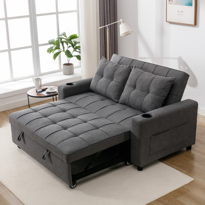 Aryel 2-Seater Sofa Bed, Grey