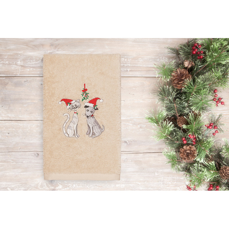 Christmas Midweight Hand Towel, Sand