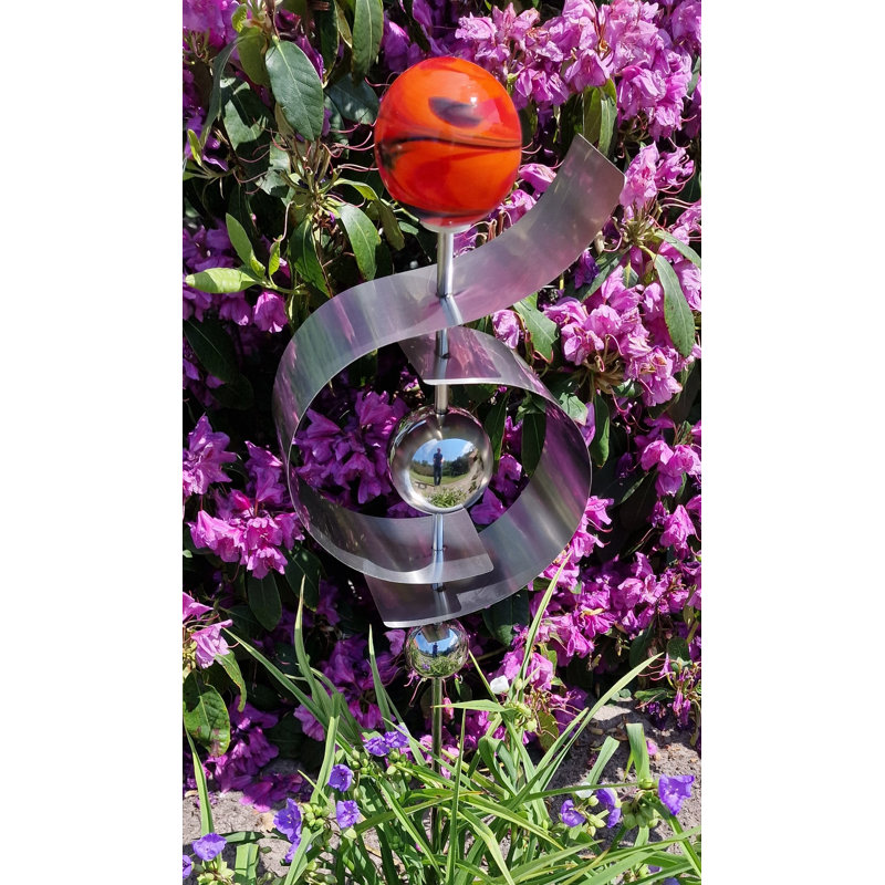 Rockcale Metal Abstract Gazing Ball