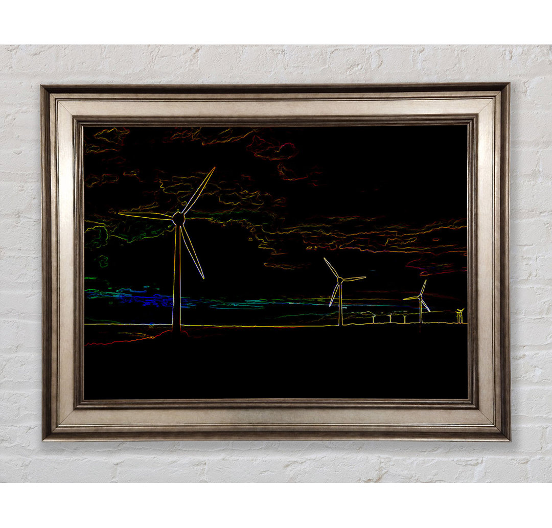 Wind Farm 02 - Einzelner Bilderrahmen Kunstdrucke