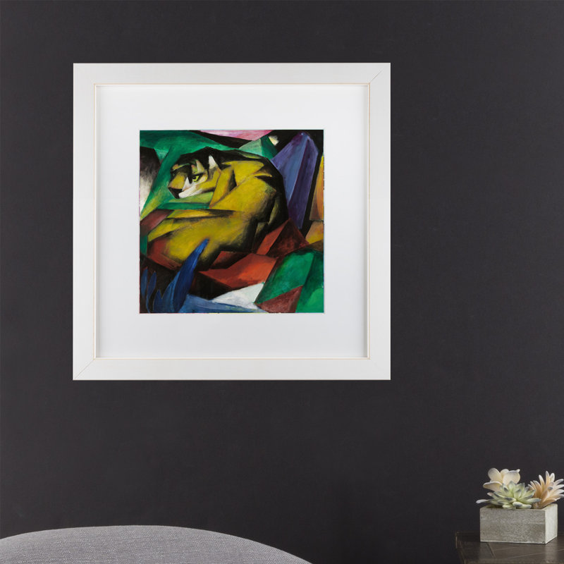 « the tiger », reproduction sur toile, H 35 po x l 35 po x P 2 po, Toile tendue, Pas de tapis