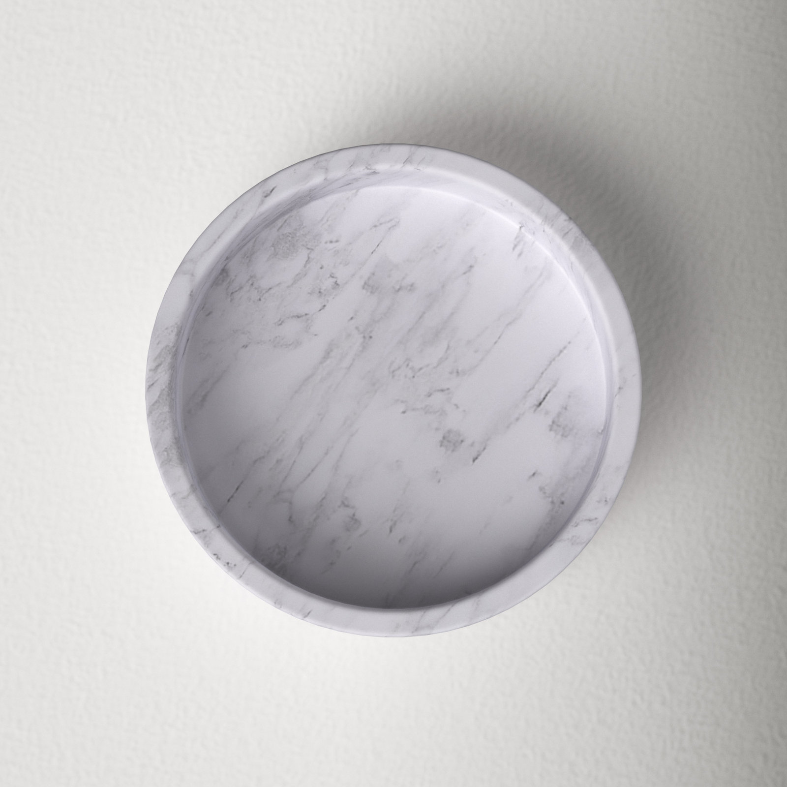 Matheson Marble Tray - Set of 1, 1.5" H x 6" W x 6" D
