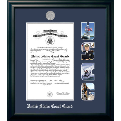 Coast Guard Certificate Picture Frame