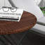 Legendre Foldable PE Rattan Outdoor Coffee Table Metal Frame Mixed Brown