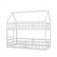 Lit simple superposé simple avec clôture et porte, style maison-895168828
