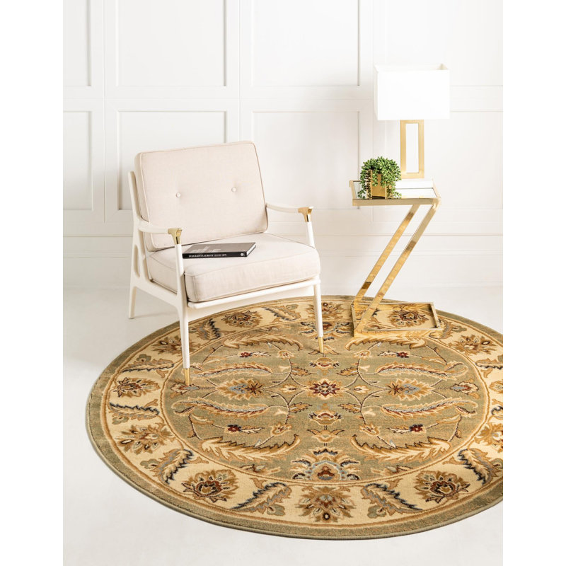 Niles Floral Indoor Rug, Round 7'10"