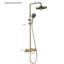 Votre douche compte - Système de douche thermostatique noir mat tout-en-un-91534335