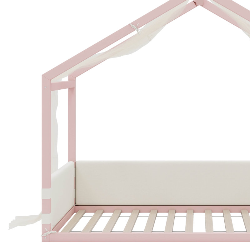 Upholstered Bed, Pink