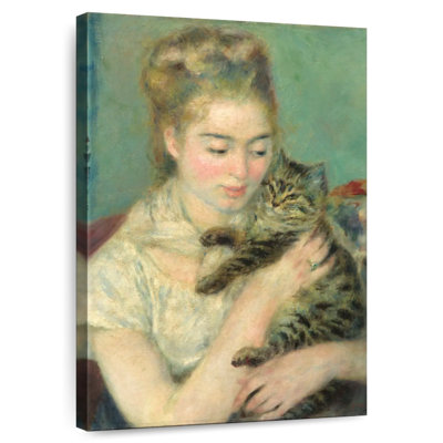 Femme Leisha avec un chat