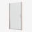3/8"Adjustment,Universal Shower Door, Open Outside, With 1/4" Tempered Glass 24*72-123404530