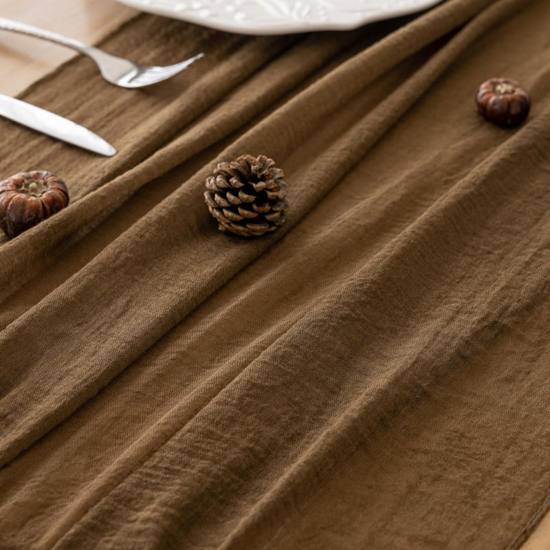 Chemin de table 10 pièces 120 pouces pour fête Boho Home Decor | Pour le mariage, fête de fiançailles, fête de fiançailles, fête de fiançailles, décoration de maison rustique 10 pi