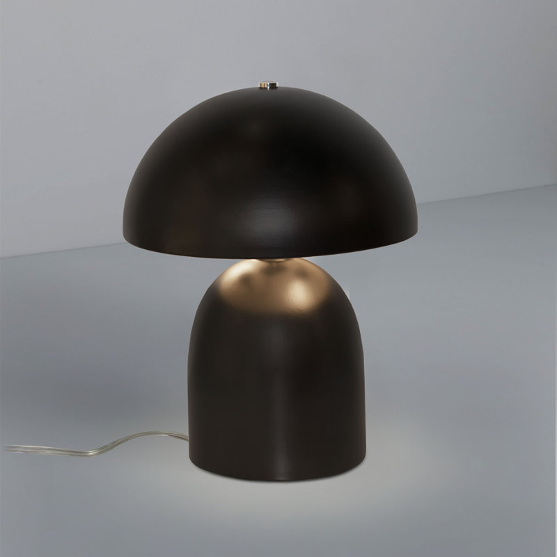 Lampe de table en céramique Hardacre, Carbone noir mat
