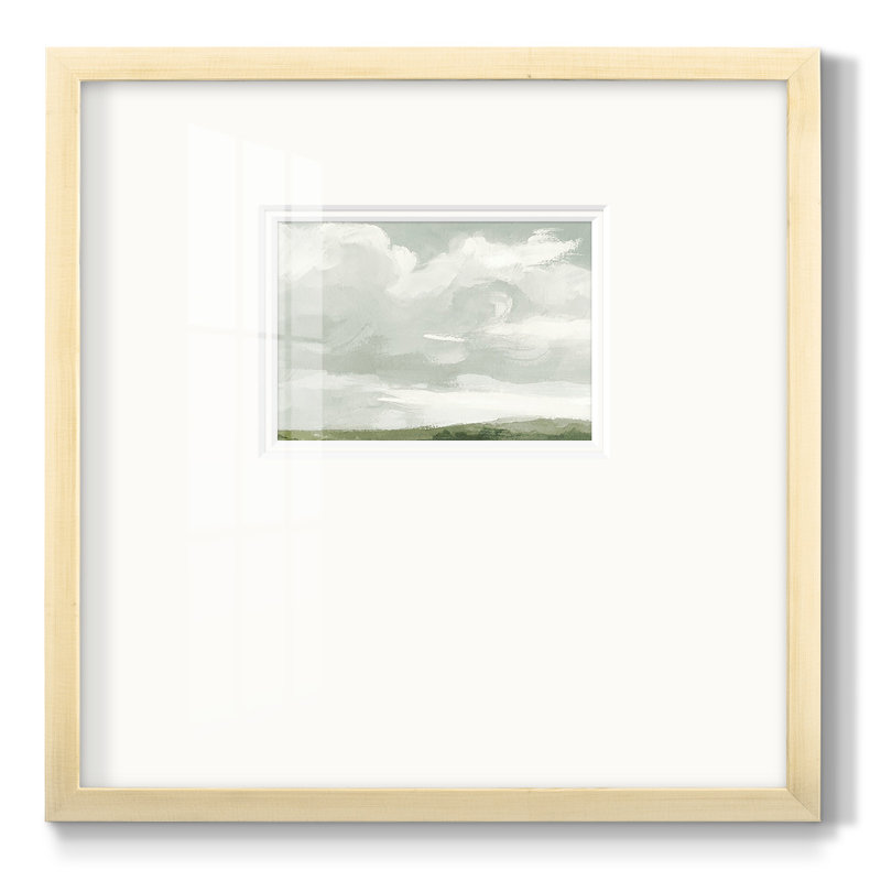 " Gray Stone Sky III " Painting Print, 17" H x 17" W x 1.25" D, Natural