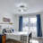 Jayk 1-Light Glass Shade Semi Flush Mount Ceiling Light
