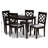 Heil 4 - Person Four Leg Base Dining Set-1350207811