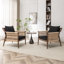 Chaise d'appoint rembourrée en bois massif Cofield-1413915892