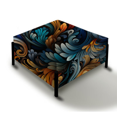 Urban Fusion Paisley Pattern - Paisley Large Square Ottoman
