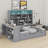 Daybed With Drawers ,Desk ,Shelves And Lights-512634482