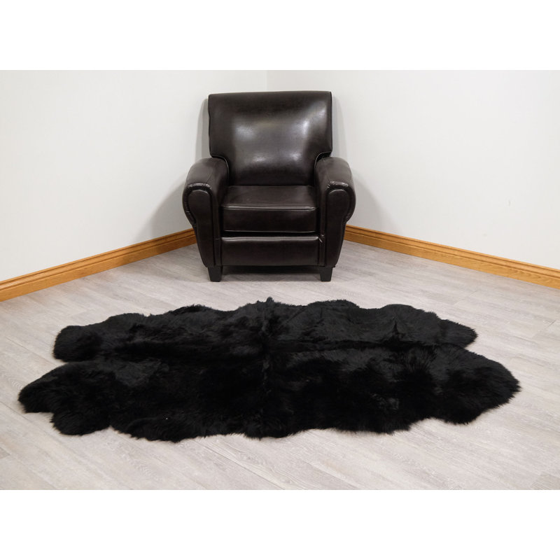 Ladaker Sheepskin Indoor Rug, Novelty 4' x 6'