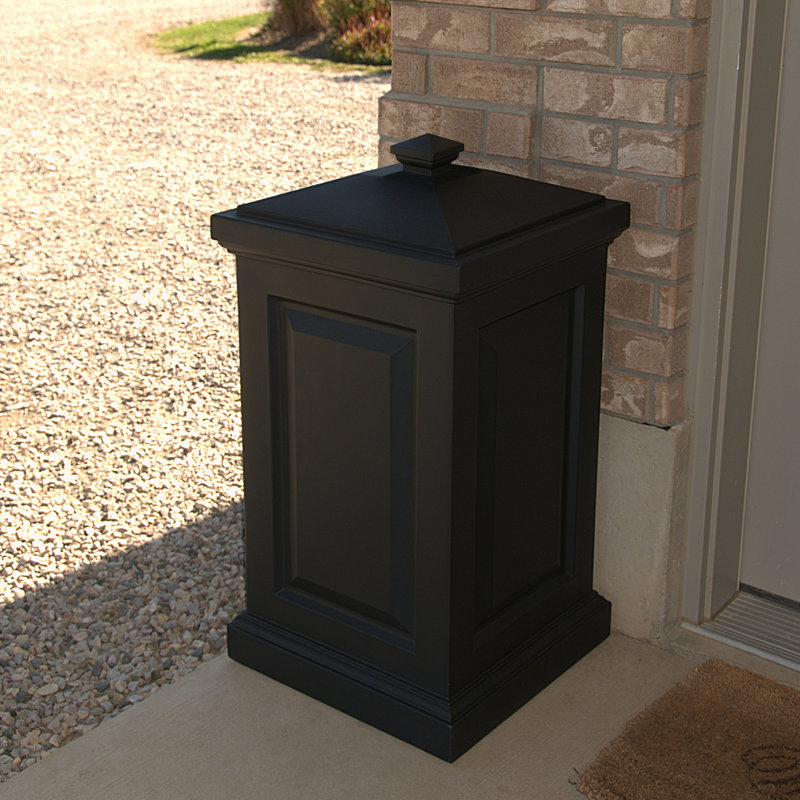 Arianda 45 Gallon Plastic Deck Box, Black