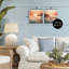 Ensemble de 2 plaques murales Warm Sunset Melody, design par Lazar Studio