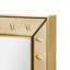 Reese Rectangle Brass Beveled Mirror-2096492457