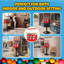 Distributeur triple Great Northern Popcorn, rouge