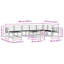  Outdoor Sofa Set 9 pcs Solid Acacia Wood Sectional Modular Furniture