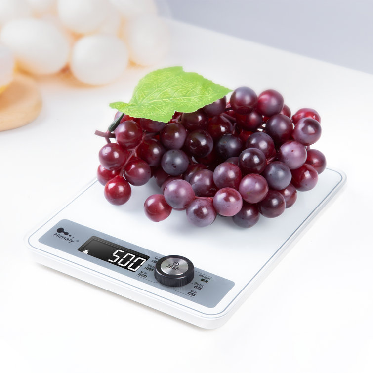 Digital Kitchen Scale With Calorie Counter 22 lbs. (10 kg) Pink Tempered  Glass