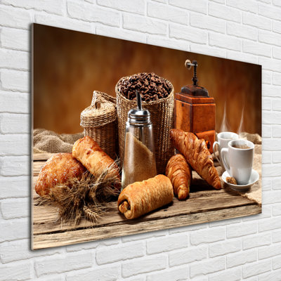 Breakfast - No Frame Print on Glass