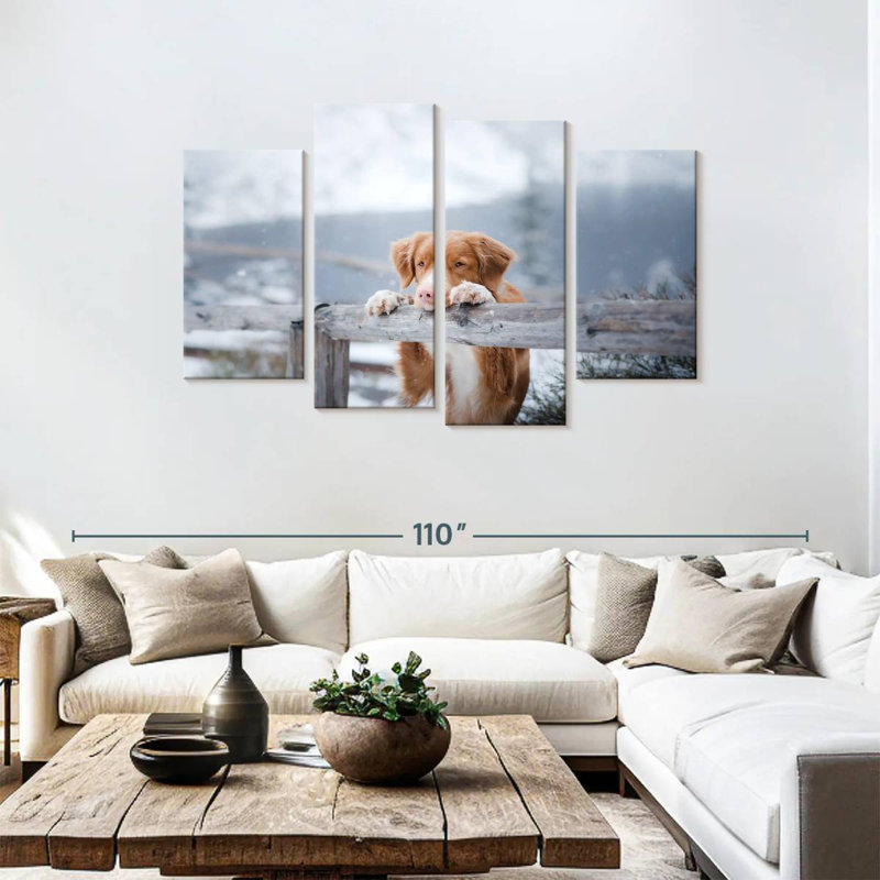 Brampt Watchful Toller Dog, 48" H x 75" W